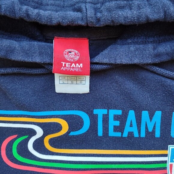 🏅 Team USA Retro Olympic Apparel Pullover Hoodie Sports Y2K Women's Large - Picture 8 of 10